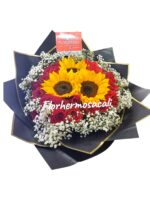 ROSAS LINDAS CON GIRASOLES